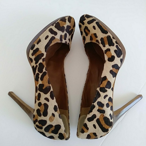 BCBGeneration Shoes - BCBGeneration Faux Pony Hair Leather Heels Sz 11
